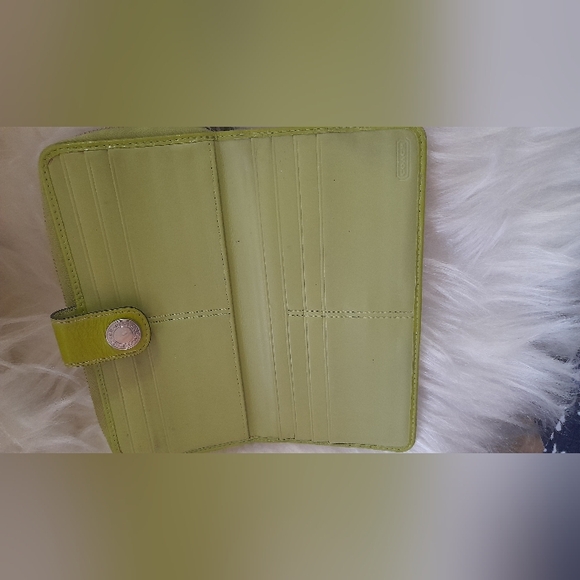 Coach Green vintage snap clutch wallet - Picture 4 of 8